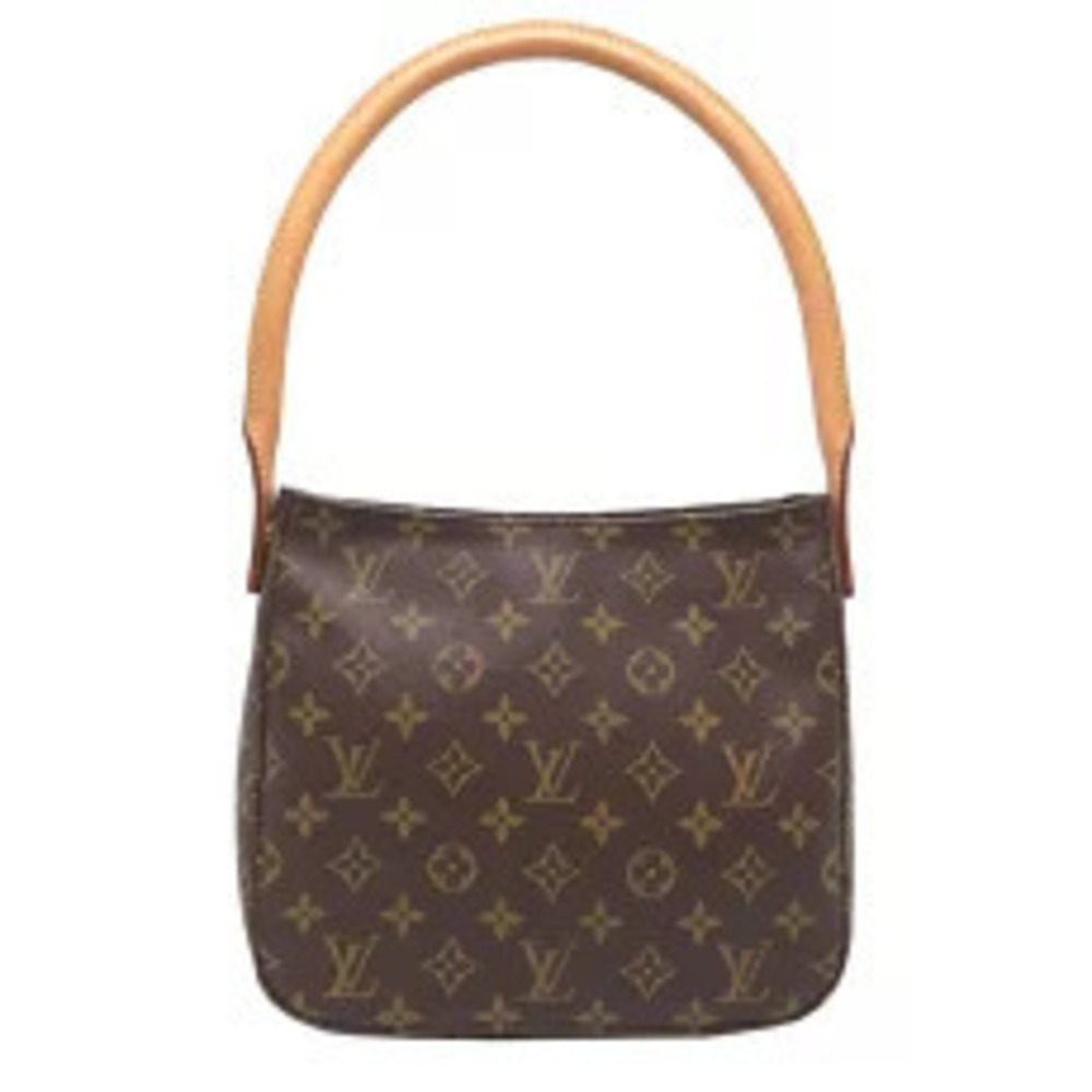 Louis Vuitton Monogram Bag Brown Shoulder Looping Brown